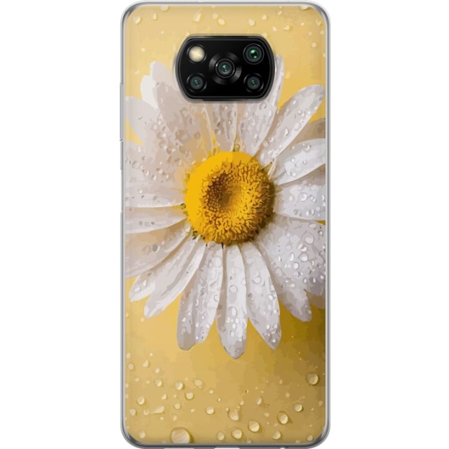 Mobiele hoes voor Xiaomi Poco X3 NFC met Porseleinbloem ontwerp