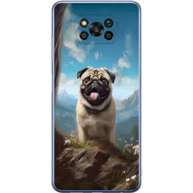 Mobiele hoes voor Xiaomi Poco X3 Pro met Blije Hond ontwerp