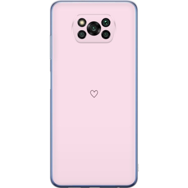 Mobiele hoes voor Xiaomi Poco X3 Pro met Hart ontwerp