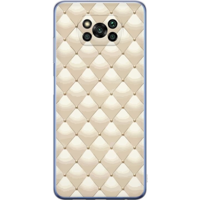 Mobiele hoes voor Xiaomi Poco X3 Pro met Goudglans ontwerp