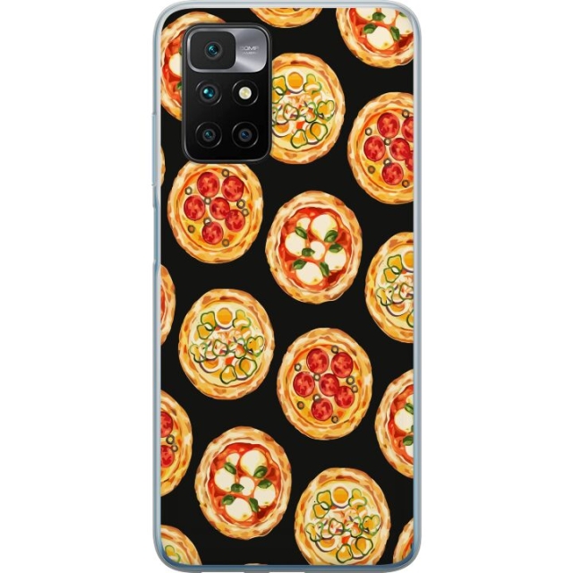 Mobiele hoes voor Xiaomi Redmi 10 met Pizza ontwerp