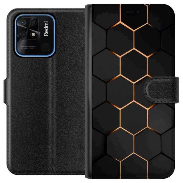 Portemonnee-hoesje voor Xiaomi Redmi 10C met Luxe Patroon ontwerp