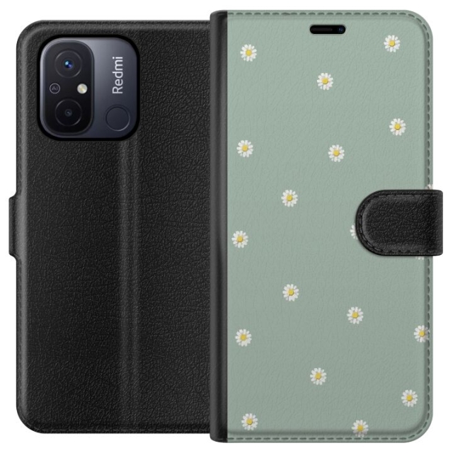 Portemonnee-hoesje voor Xiaomi Redmi 12C met Priesterkragen ontwerp