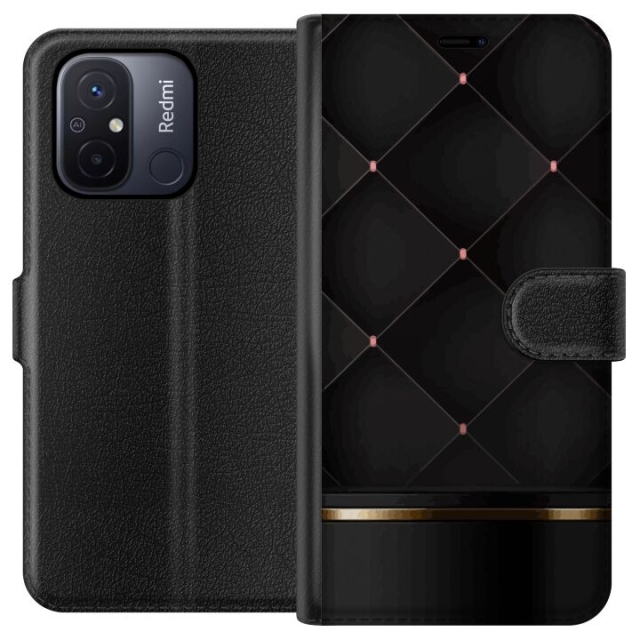 Portemonnee-hoesje voor Xiaomi Redmi 12C met Luxe lijn ontwerp