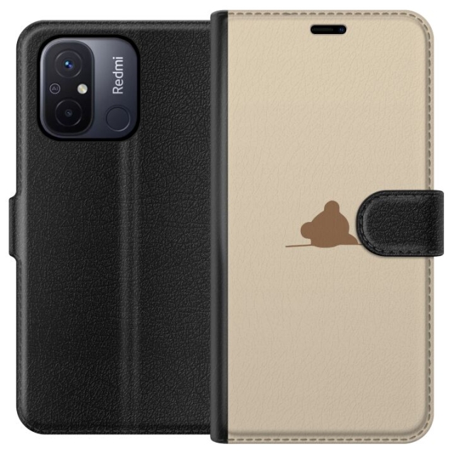 Portemonnee-hoesje voor Xiaomi Redmi 12C met Nalle ontwerp