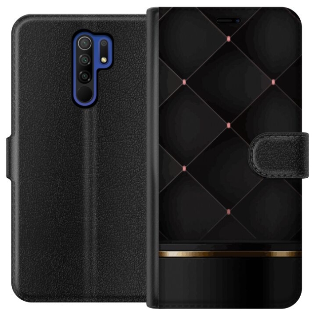 Portemonnee-hoesje voor Xiaomi Redmi 9 met Luxe lijn ontwerp