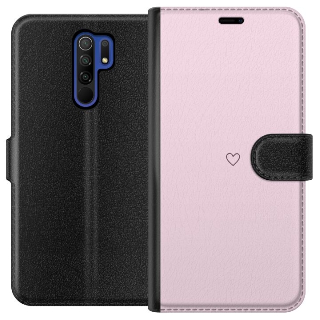 Portemonnee-hoesje voor Xiaomi Redmi 9 met Hart ontwerp