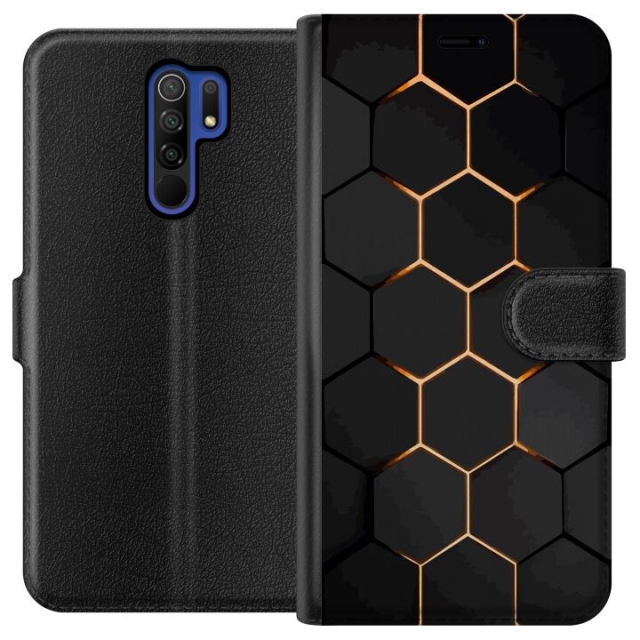 Portemonnee-hoesje voor Xiaomi Redmi 9 met Luxe Patroon ontwerp