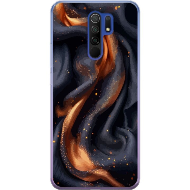 Mobiele hoes voor Xiaomi Redmi 9 met Vurig zijde ontwerp
