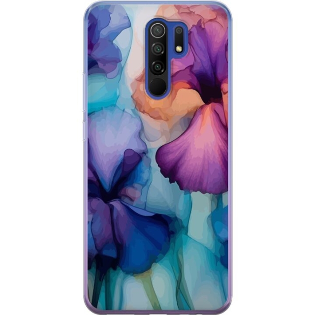 Mobiele hoes voor Xiaomi Redmi 9 met Magische bloemen ontwerp