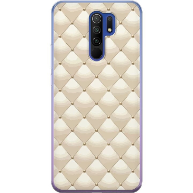 Mobiele hoes voor Xiaomi Redmi 9 met Goudglans ontwerp