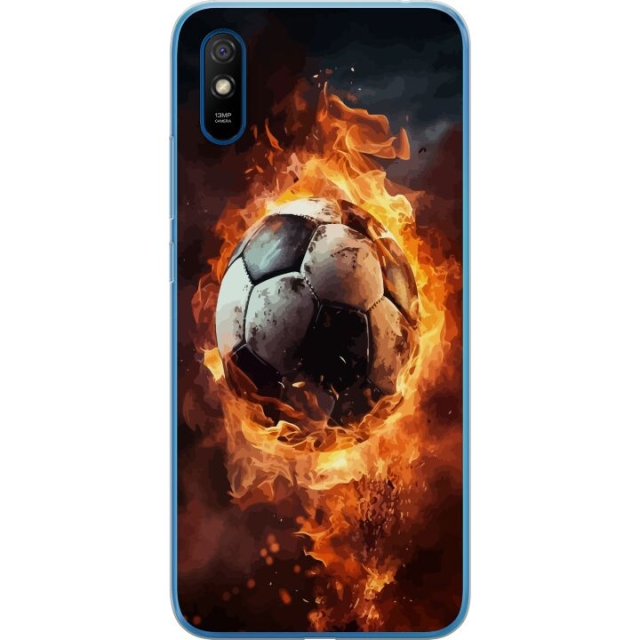 Mobiele hoes voor Xiaomi Redmi 9A met Voetbal ontwerp