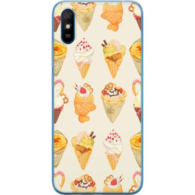 Mobiele hoes voor Xiaomi Redmi 9AT met Glasachtig ontwerp