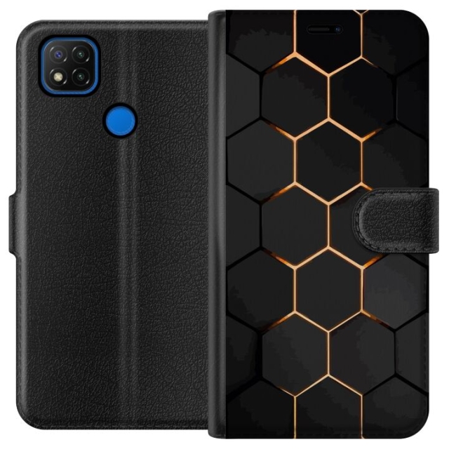 Portemonnee-hoesje voor Xiaomi Redmi 9C met Luxe Patroon ontwerp