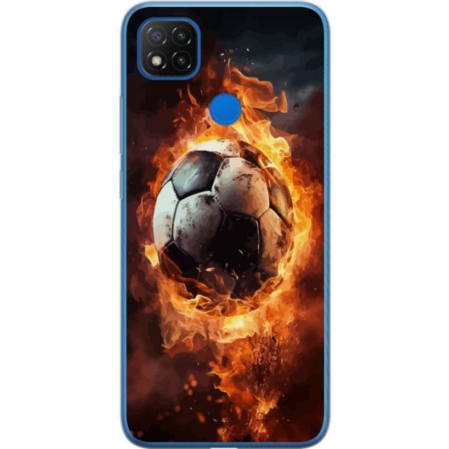 Mobiele hoes voor Xiaomi Redmi 9C met Voetbal ontwerp