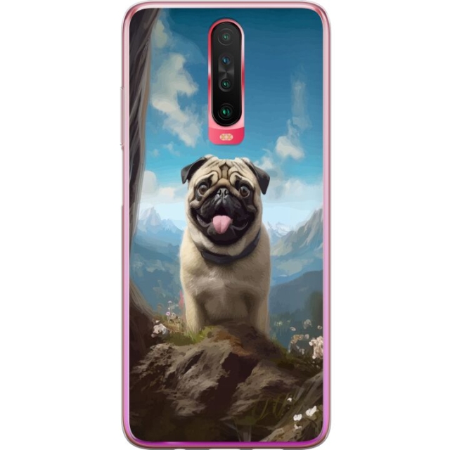 Mobiele hoes voor Xiaomi Redmi K30 met Blije Hond ontwerp