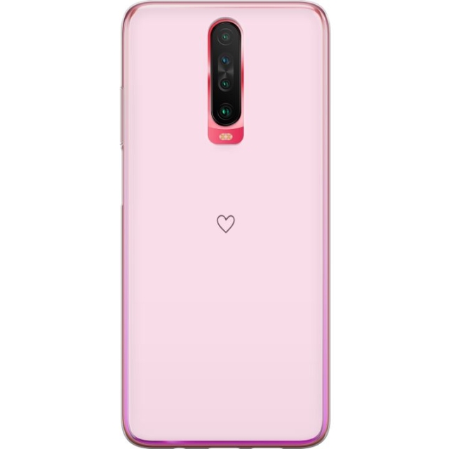 Mobiele hoes voor Xiaomi Redmi K30 met Hart ontwerp
