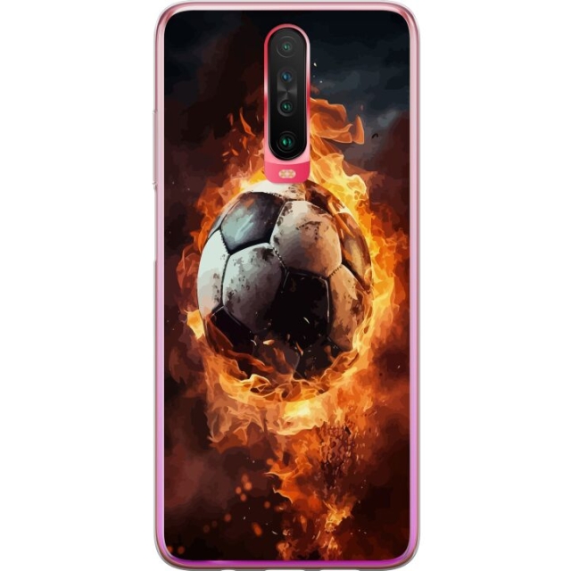 Mobiele hoes voor Xiaomi Redmi K30 met Voetbal ontwerp
