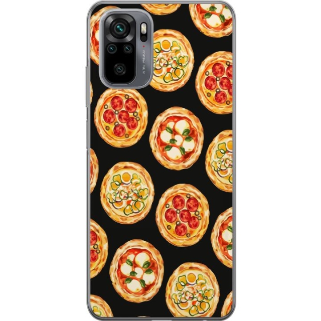 Mobiele hoes voor Xiaomi Redmi Note 10 met Pizza ontwerp