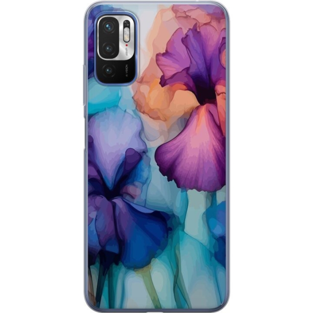 Mobiele hoes voor Xiaomi Redmi Note 10 5G met Magische bloemen ontwerp