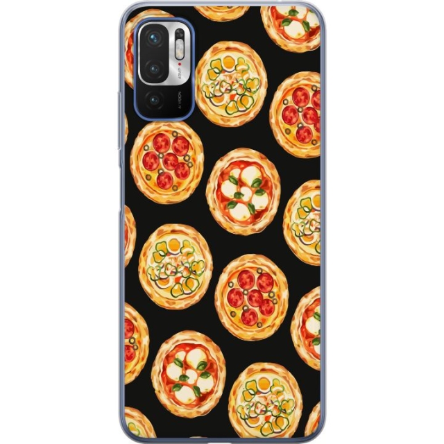 Mobiele hoes voor Xiaomi Redmi Note 10 5G met Pizza ontwerp