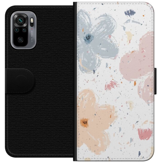 Portemonnee-hoesje voor Xiaomi Redmi Note 10S met Bloemen ontwerp
