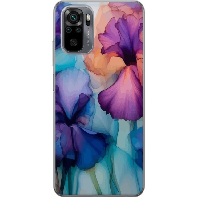 Mobiele hoes voor Xiaomi Redmi Note 10S met Magische bloemen ontwerp