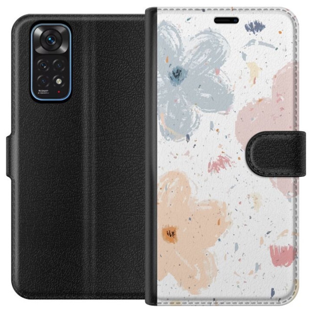 Portemonnee-hoesje voor Xiaomi Redmi Note 11 met Bloemen ontwerp