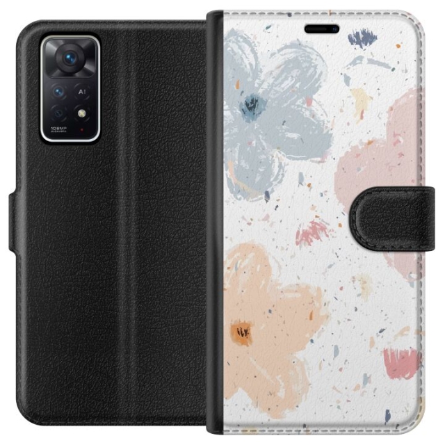 Portemonnee-hoesje voor Xiaomi Redmi Note 11 Pro 5G met Bloemen ontwerp