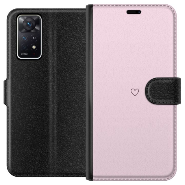 Portemonnee-hoesje voor Xiaomi Redmi Note 11 Pro 5G met Hart ontwerp