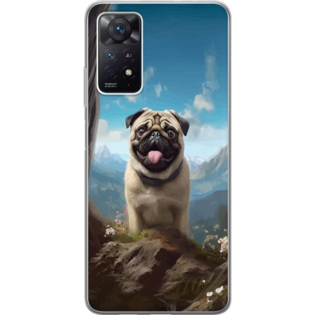 Mobiele hoes voor Xiaomi Redmi Note 11 Pro 5G met Blije Hond ontwerp