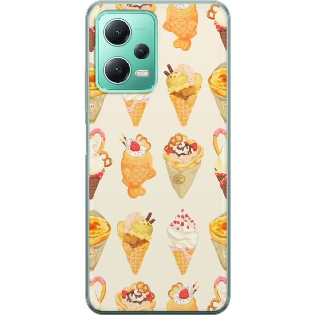 Mobiele hoes voor Xiaomi Redmi Note 12 met Glasachtig ontwerp