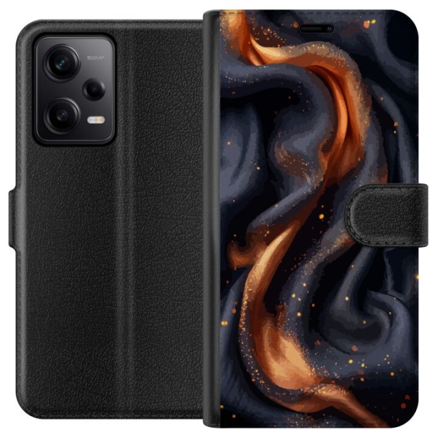 Portemonnee-hoesje voor Xiaomi Redmi Note 12 Pro met Vurig zijde ontwerp