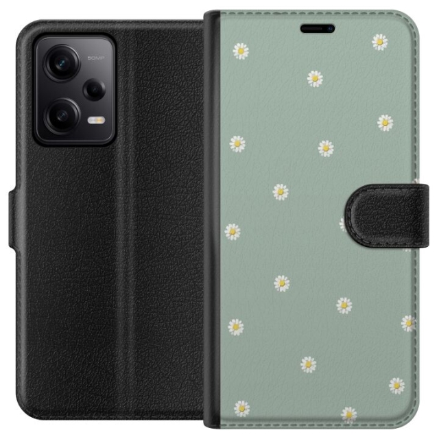 Portemonnee-hoesje voor Xiaomi Redmi Note 12 Pro met Priesterkragen ontwerp