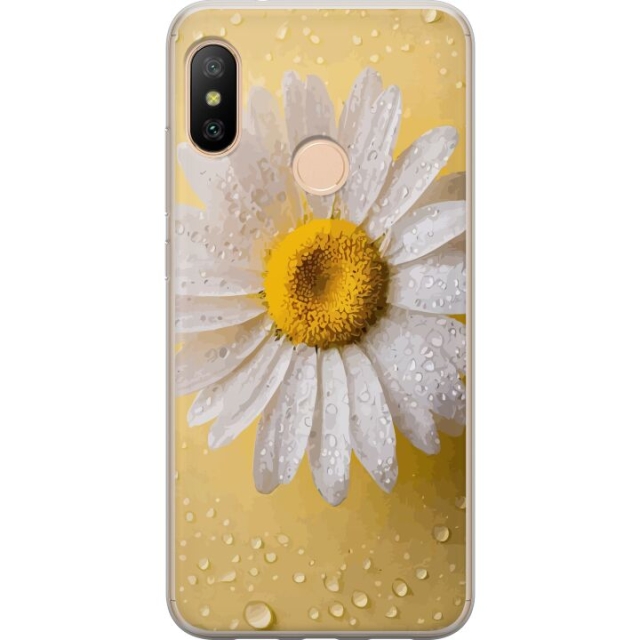 Mobiele hoes voor Xiaomi Redmi 6 Pro met Porseleinbloem ontwerp