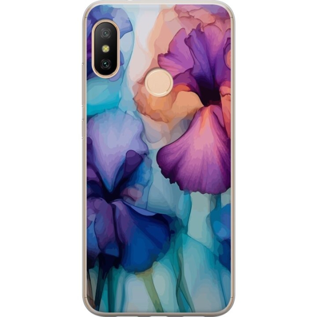 Mobiele hoes voor Xiaomi Redmi 6 Pro met Magische bloemen ontwerp