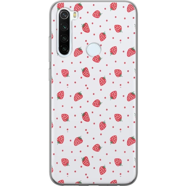 Mobiele hoes voor Xiaomi Redmi Note 8 met Aardbeien ontwerp
