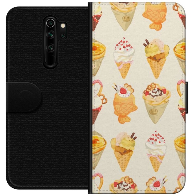Portemonnee-hoesje voor Xiaomi Redmi Note 8 Pro met Glasachtig ontwerp