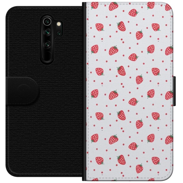 Portemonnee-hoesje voor Xiaomi Redmi Note 8 Pro met Aardbeien ontwerp