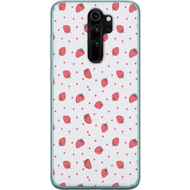 Mobiele hoes voor Xiaomi Redmi Note 8 Pro met Aardbeien ontwerp