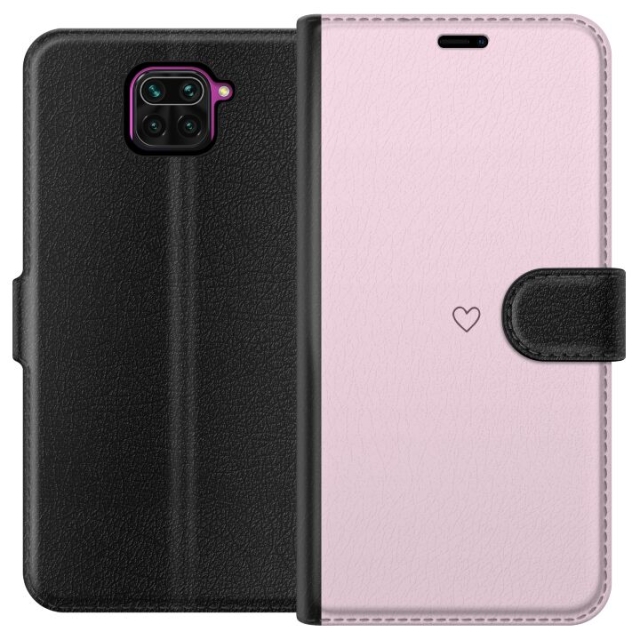 Portemonnee-hoesje voor Xiaomi Redmi Note 9 met Hart ontwerp