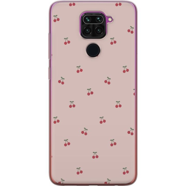 Mobiele hoes voor Xiaomi Redmi Note 9 met Kersen ontwerp