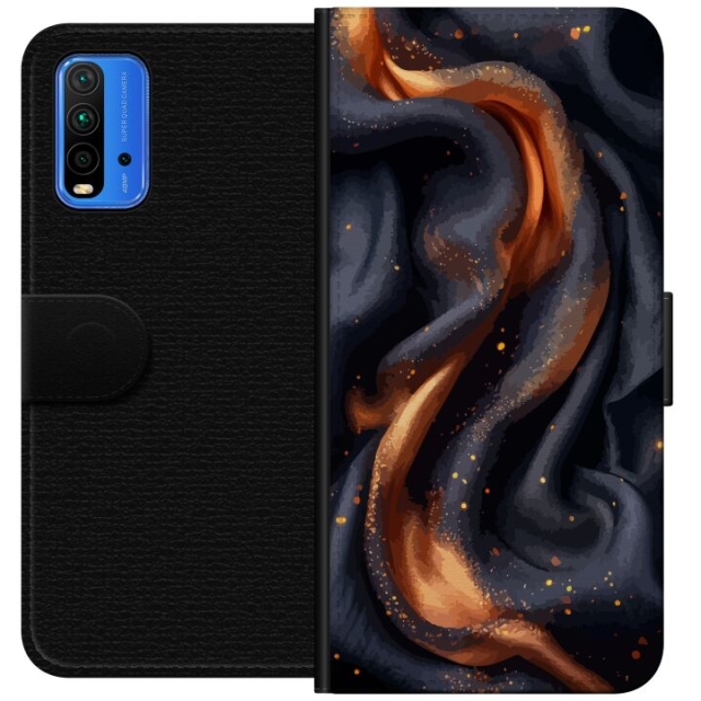 Portemonnee-hoesje voor Xiaomi Redmi Note 9 4G met Vurig zijde ontwerp