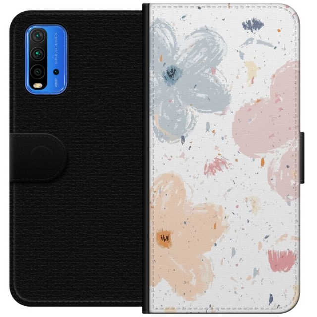 Portemonnee-hoesje voor Xiaomi Redmi Note 9 4G met Bloemen ontwerp