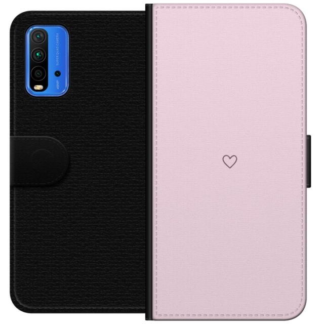 Portemonnee-hoesje voor Xiaomi Redmi Note 9 4G met Hart ontwerp