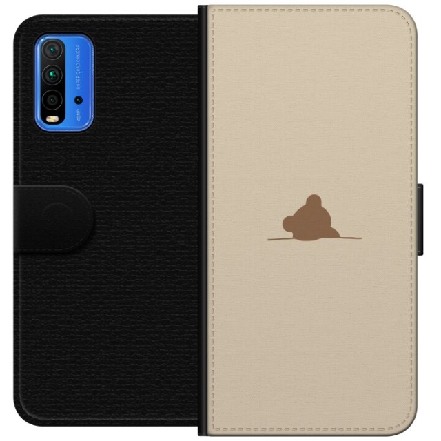 Portemonnee-hoesje voor Xiaomi Redmi Note 9 4G met Nalle ontwerp