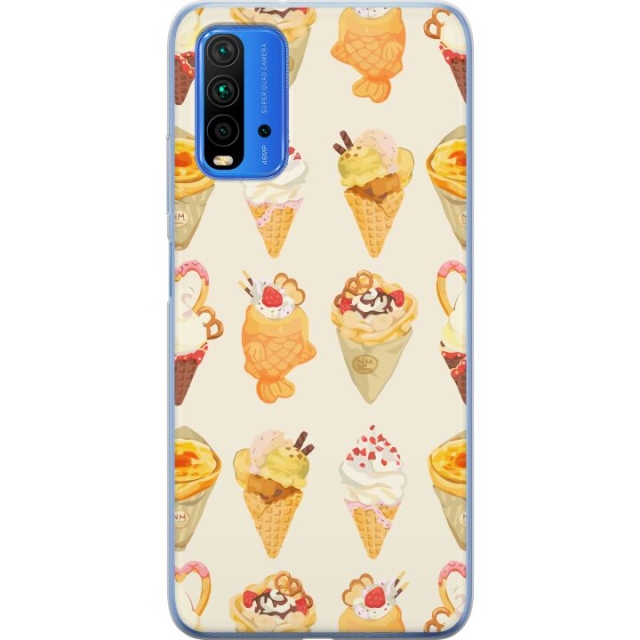 Mobiele hoes voor Xiaomi Redmi Note 9 4G met Glasachtig ontwerp