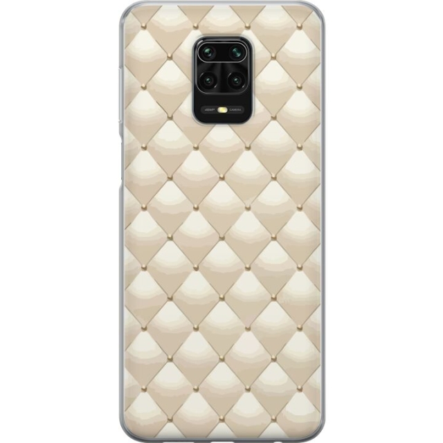 Mobiele hoes voor Xiaomi Redmi Note 9S met Goudglans ontwerp