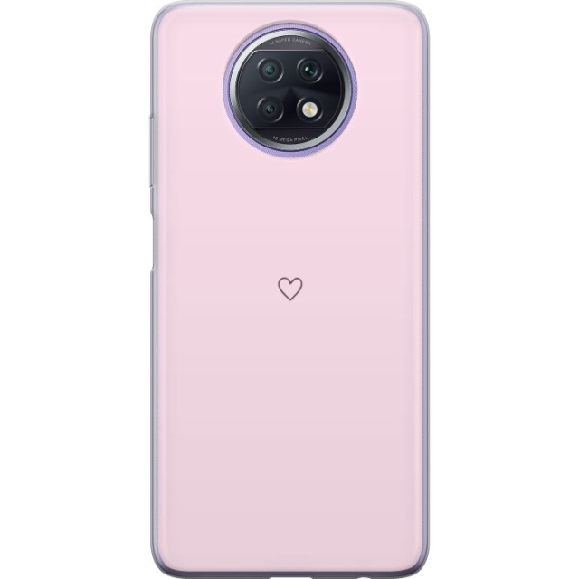 Mobiele hoes voor Xiaomi Redmi Note 9T met Hart ontwerp