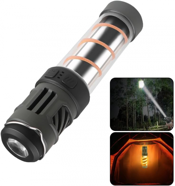 2-i-1 LED Campinglampa med myggavvisare